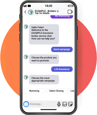 Corporate Marketing Services Chatbot for Insurance Intermediaries